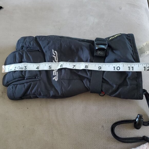 Spyder Mens Gore-Tex Insulated Winter Gloves L Black Nylon Waterproof - Picture 6 of 8